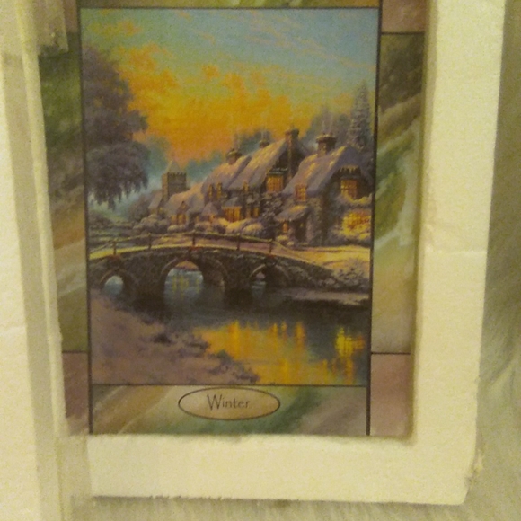 Thomas Kinkade Art Thomas Kinkade Stained Glass Wall Clock